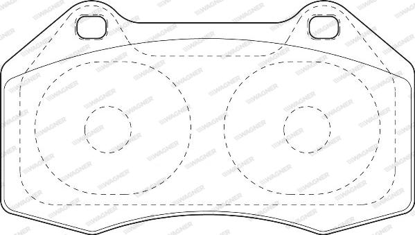 Wagner WBP24162A - Тормозные колодки, дисковые, комплект autospares.lv