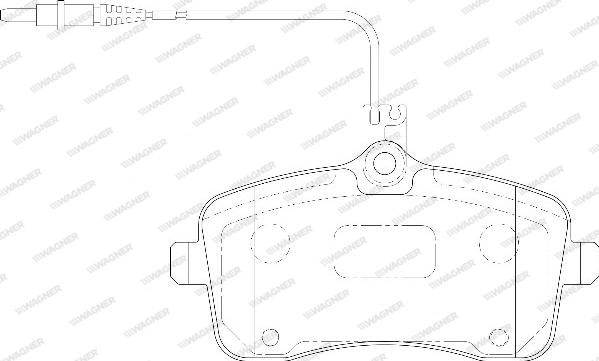 Wagner WBP24134A - Тормозные колодки, дисковые, комплект autospares.lv