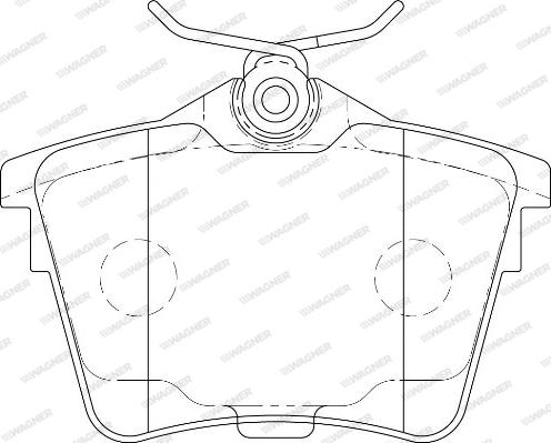 Wagner WBP24135A - Тормозные колодки, дисковые, комплект autospares.lv