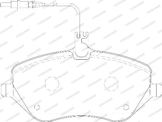 Wagner WBP24133A - Тормозные колодки, дисковые, комплект autospares.lv