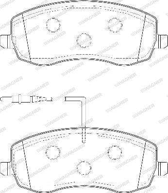 Wagner WBP24839A - Тормозные колодки, дисковые, комплект autospares.lv