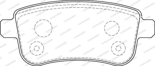 Wagner WBP24820A - Тормозные колодки, дисковые, комплект autospares.lv