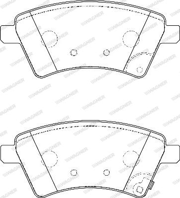 Wagner WBP24391A - Тормозные колодки, дисковые, комплект autospares.lv