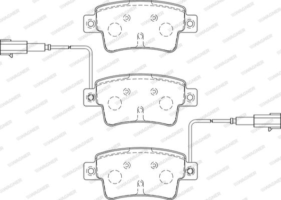 Wagner WBP24349C - Тормозные колодки, дисковые, комплект autospares.lv