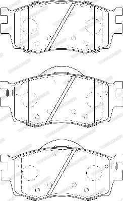 Wagner WBP24317A - Тормозные колодки, дисковые, комплект autospares.lv