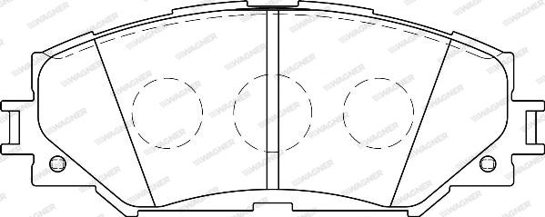 Wagner WBP24336A - Тормозные колодки, дисковые, комплект autospares.lv