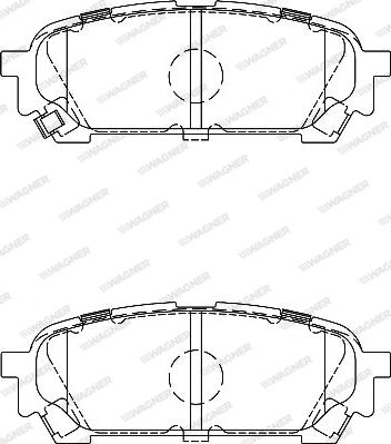 Wagner WBP24331A - Тормозные колодки, дисковые, комплект autospares.lv