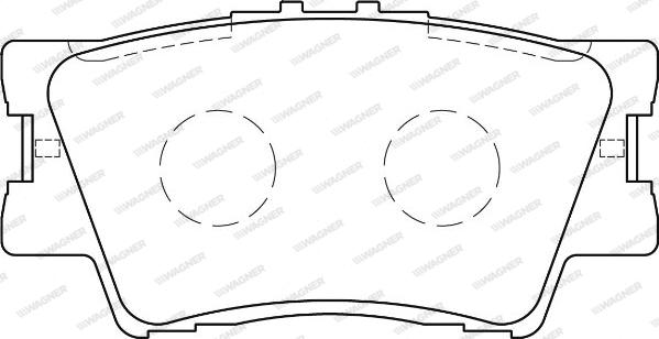 Wagner WBP24338A - Тормозные колодки, дисковые, комплект autospares.lv