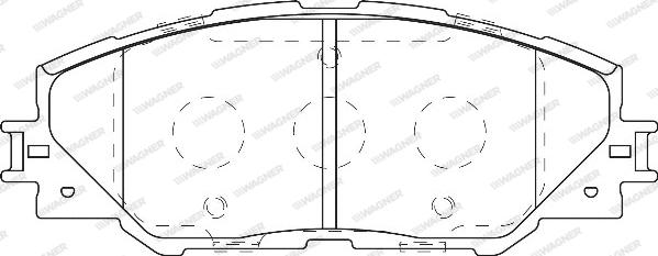 Wagner WBP24337A - Тормозные колодки, дисковые, комплект autospares.lv