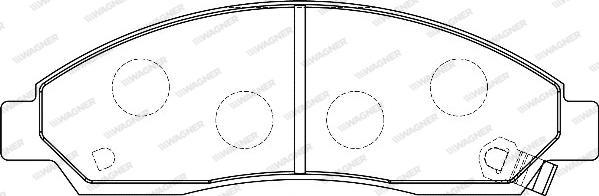 Wagner WBP24370A - Тормозные колодки, дисковые, комплект autospares.lv