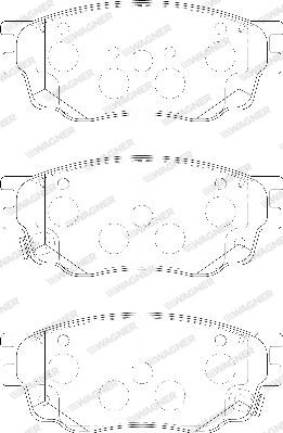 Wagner WBP24246A - Тормозные колодки, дисковые, комплект autospares.lv