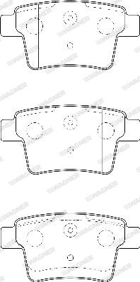 Wagner WBP24260A - Тормозные колодки, дисковые, комплект autospares.lv