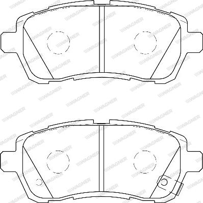 Wagner WBP24283B - Тормозные колодки, дисковые, комплект autospares.lv