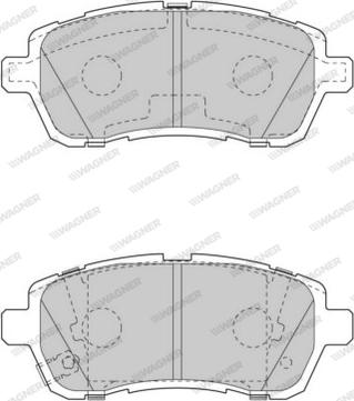 Wagner WBP24283C - Тормозные колодки, дисковые, комплект autospares.lv