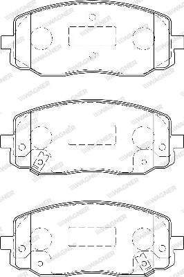 Wagner WBP24275A - Тормозные колодки, дисковые, комплект autospares.lv