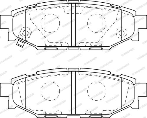 Wagner WBP24271A - Тормозные колодки, дисковые, комплект autospares.lv