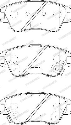 Wagner WBP24277A - Тормозные колодки, дисковые, комплект autospares.lv