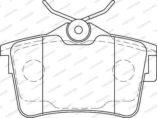 Wagner WBP24765A - Тормозные колодки, дисковые, комплект autospares.lv