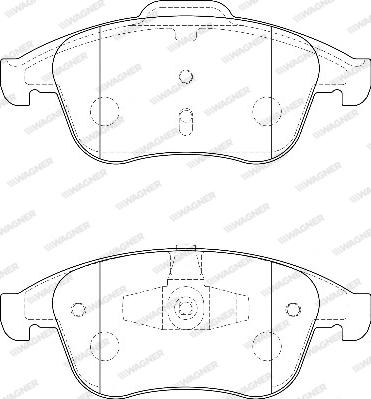 Wagner WBP24710A - Тормозные колодки, дисковые, комплект autospares.lv