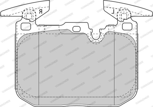 Wagner WBP25028A - Тормозные колодки, дисковые, комплект autospares.lv