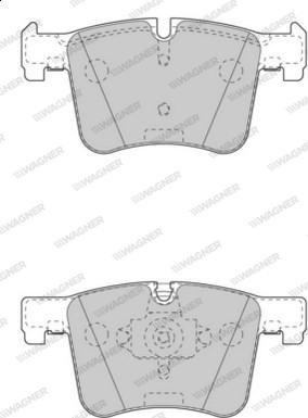 Wagner WBP25199A - Тормозные колодки, дисковые, комплект autospares.lv