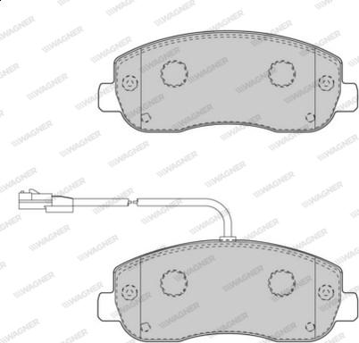 Wagner WBP25147A - Тормозные колодки, дисковые, комплект autospares.lv