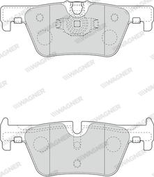 Wagner WBP25307A - Тормозные колодки, дисковые, комплект autospares.lv