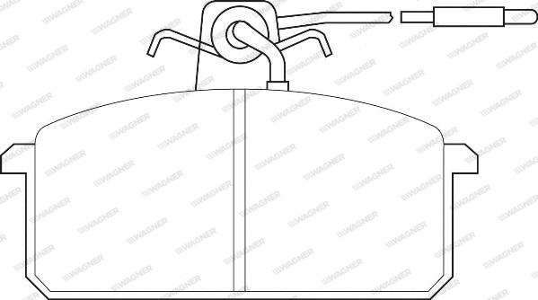 Wagner WBP20946A - Тормозные колодки, дисковые, комплект autospares.lv