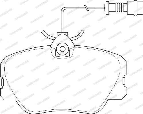 Wagner WBP20941A - Тормозные колодки, дисковые, комплект autospares.lv