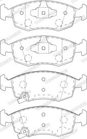 Wagner WBP20908B - Тормозные колодки, дисковые, комплект autospares.lv