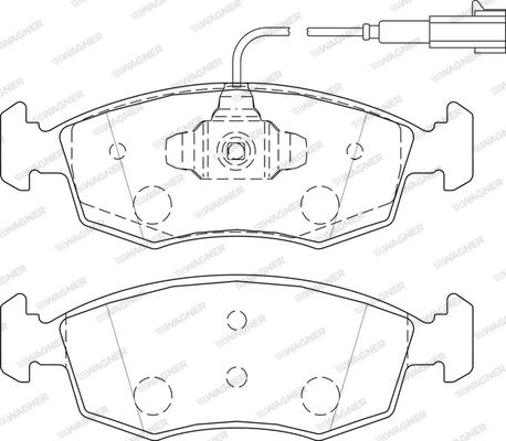 Wagner WBP20907B - Тормозные колодки, дисковые, комплект autospares.lv