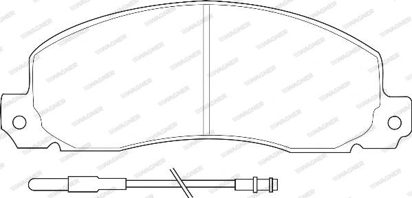 Wagner WBP20926A - Тормозные колодки, дисковые, комплект autospares.lv