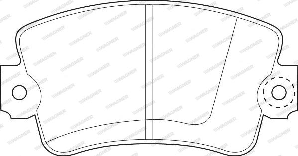 Wagner WBP20488A - Тормозные колодки, дисковые, комплект autospares.lv