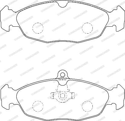 Wagner WBP20547B - Тормозные колодки, дисковые, комплект autospares.lv