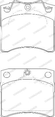 Wagner WBP20652A - Тормозные колодки, дисковые, комплект autospares.lv