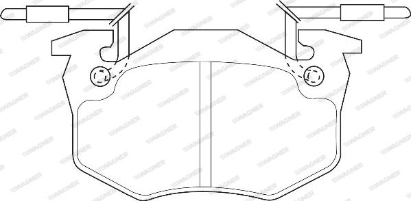 Wagner WBP20635A - Тормозные колодки, дисковые, комплект autospares.lv