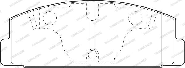 Wagner WBP20328A - Тормозные колодки, дисковые, комплект autospares.lv