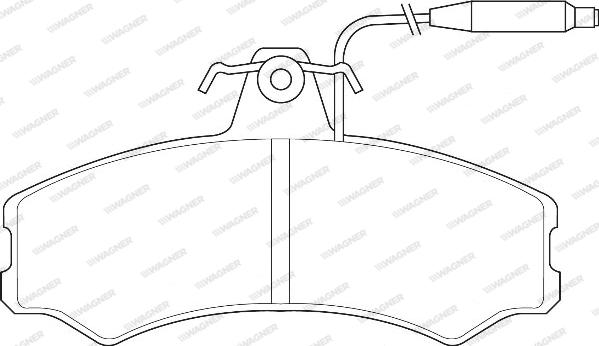 Wagner WBP20741A - Тормозные колодки, дисковые, комплект autospares.lv