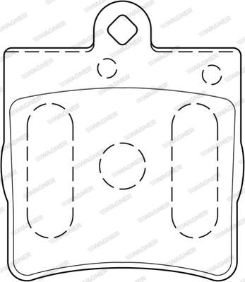 Wagner WBP21919A - Тормозные колодки, дисковые, комплект autospares.lv