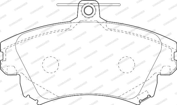 Wagner WBP21983A - Тормозные колодки, дисковые, комплект autospares.lv