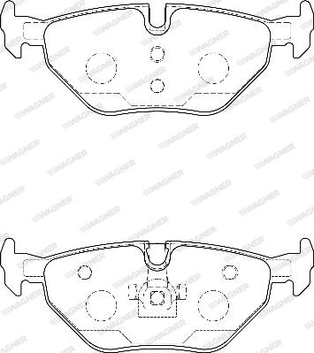 Wagner WBP21934B - Тормозные колодки, дисковые, комплект autospares.lv