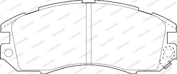 Wagner WBP21495A - Тормозные колодки, дисковые, комплект autospares.lv