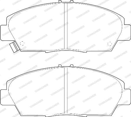 Wagner WBP21497A - Тормозные колодки, дисковые, комплект autospares.lv