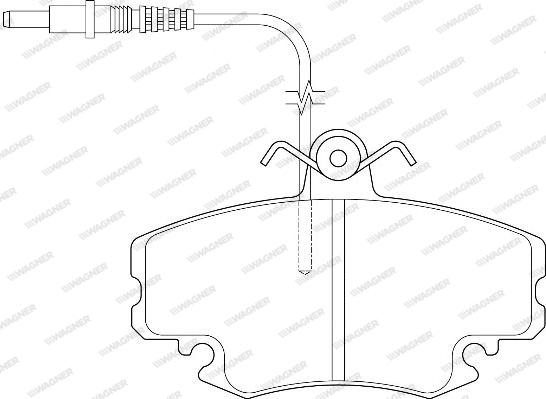 Wagner WBP21460A - Тормозные колодки, дисковые, комплект autospares.lv