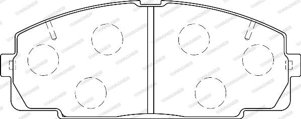 Wagner WBP21468A - Тормозные колодки, дисковые, комплект autospares.lv