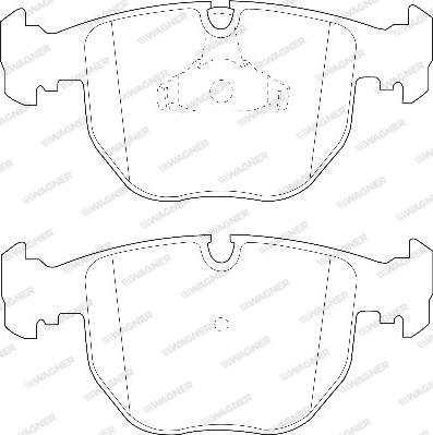 Wagner WBP21486A - Тормозные колодки, дисковые, комплект autospares.lv