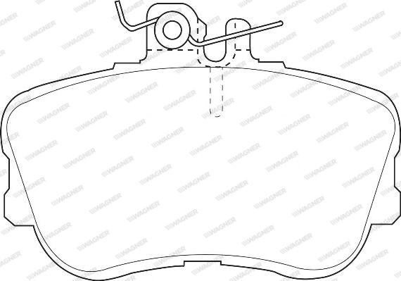 Wagner WBP21439A - Тормозные колодки, дисковые, комплект autospares.lv