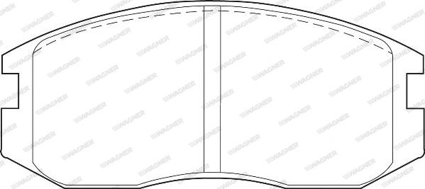 Wagner WBP21650A - Тормозные колодки, дисковые, комплект autospares.lv