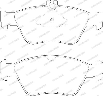 Wagner WBP21664A - Тормозные колодки, дисковые, комплект autospares.lv