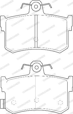 Wagner WBP21682A - Тормозные колодки, дисковые, комплект autospares.lv